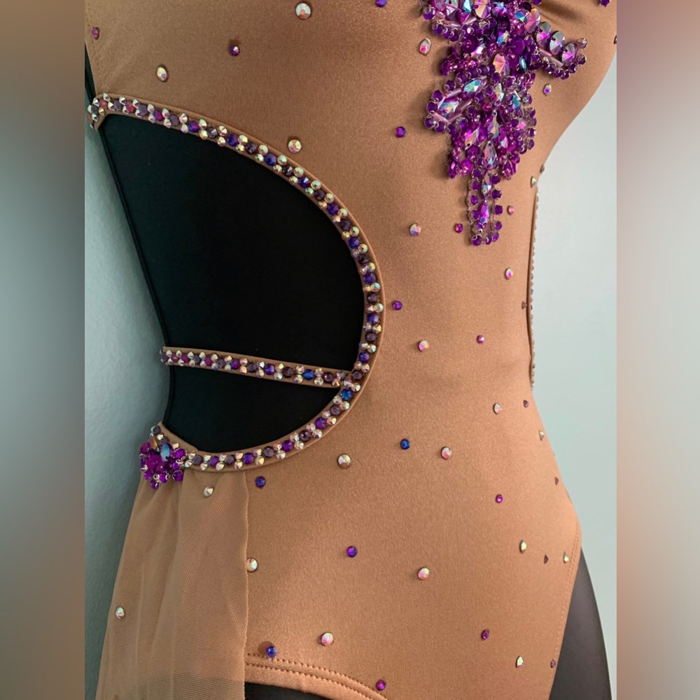 Bachata Jazz Ballroom Latin Dance Costume - Picture 2 of 4